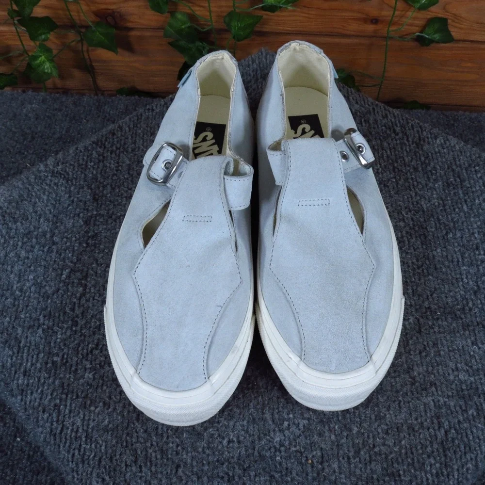 Vans LX Mary Jane 93 Women Shoe Size 9 Lifestyle Spa Blue Suede Buckle Sneaker